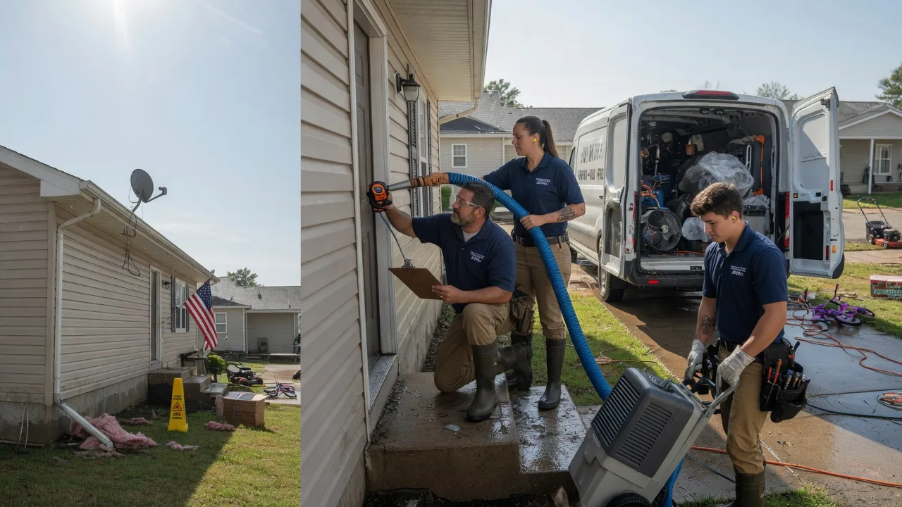 Ceiling Water Damage Restoration in Hartford, IL near me